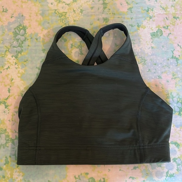 Outdoor Voices | Green Criss Cross Strap Sports Bra Size XS Yoga Workout Running - Picture 3 of 8